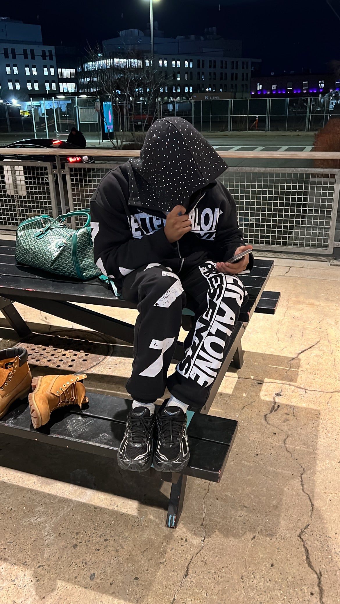 Black "BA Presents" Hoodie