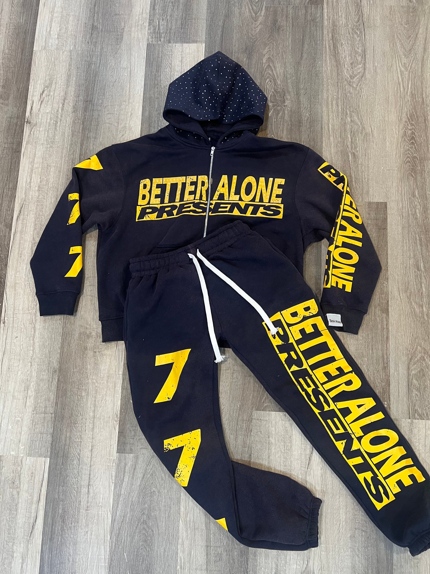 Navy Blue "BA Presents" Sweatpants