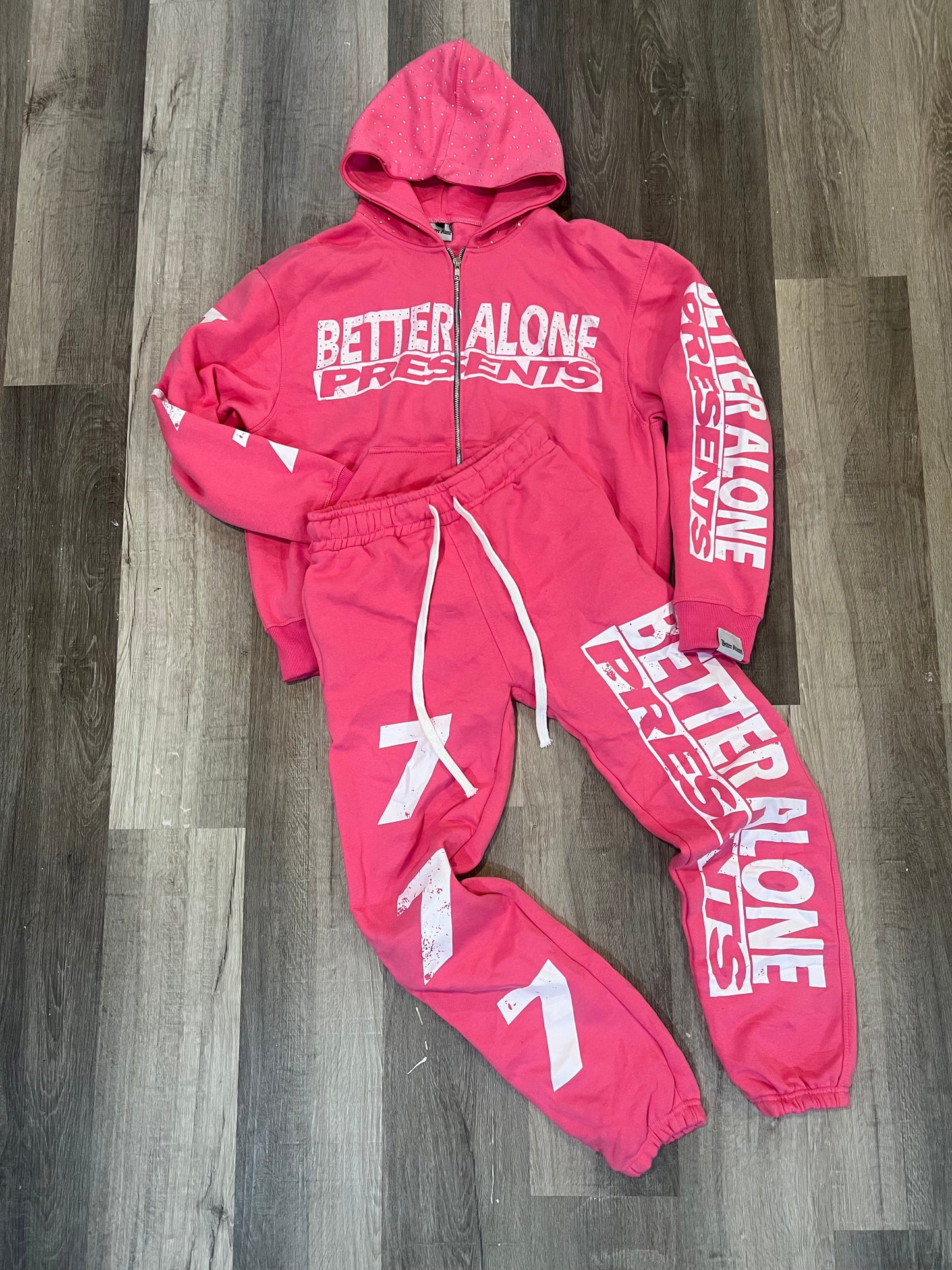 Pink "BA Presents" Sweatpants