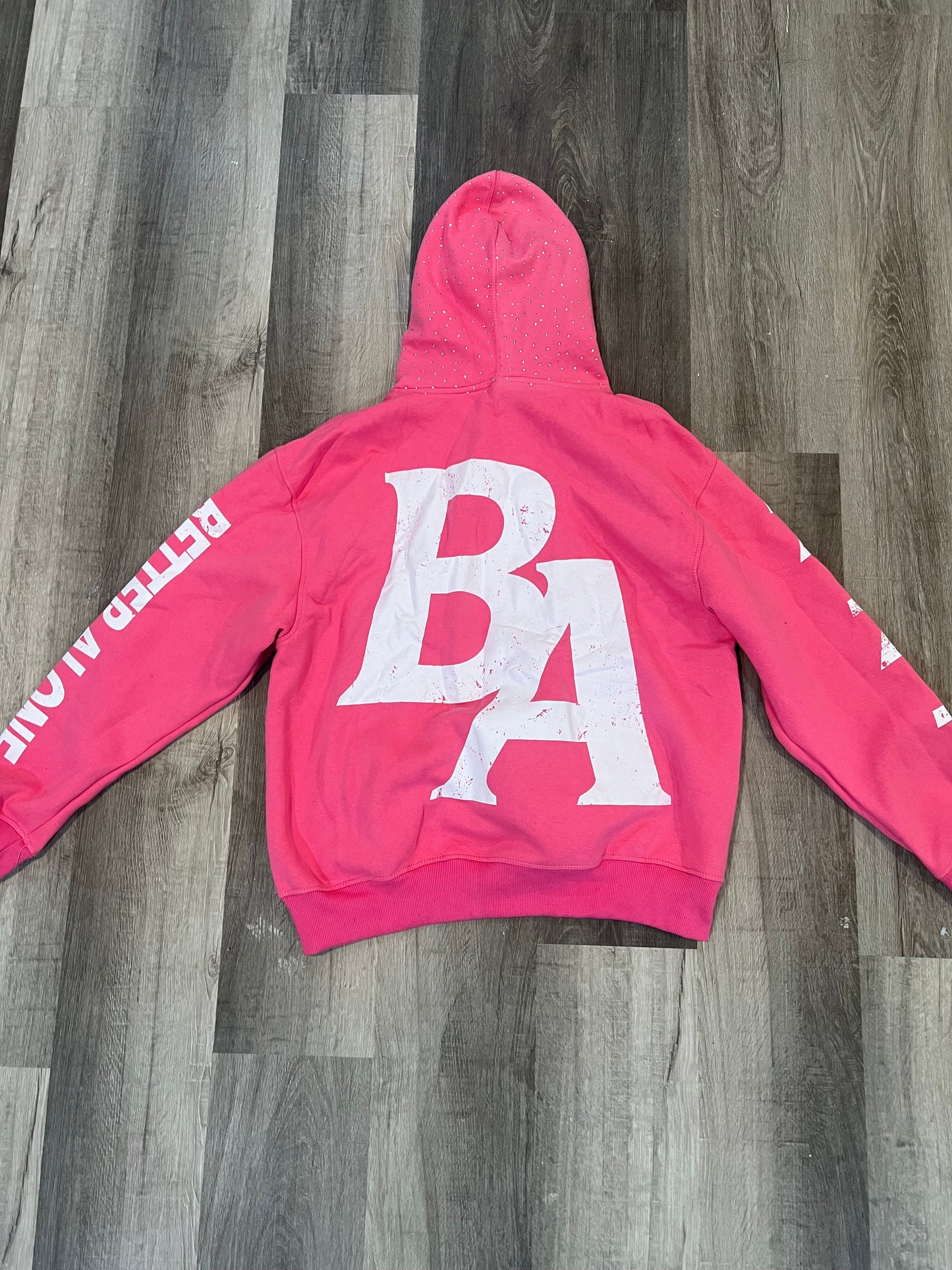Pink " BA Presents" Hoodie
