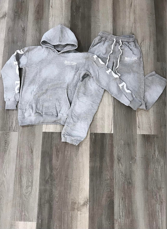 Gray BA Pull Over Spring Hoodie