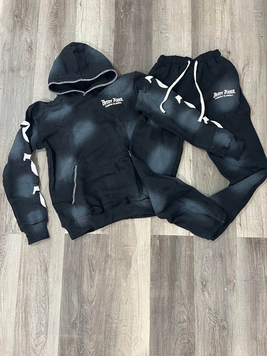 Black BA Pull Over Spring Hoodie