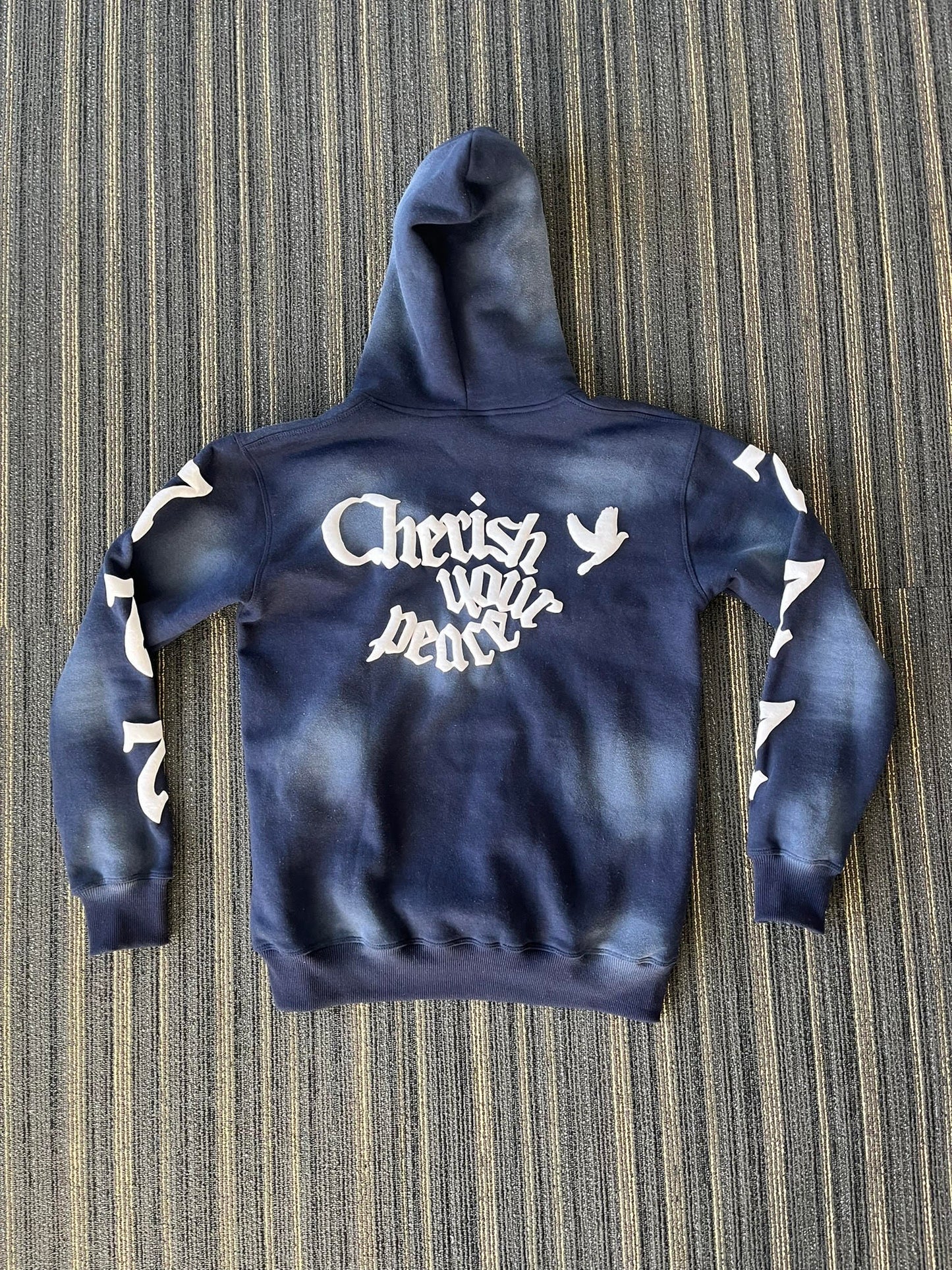 Navy Blue BA Pull Over Spring Hoodie